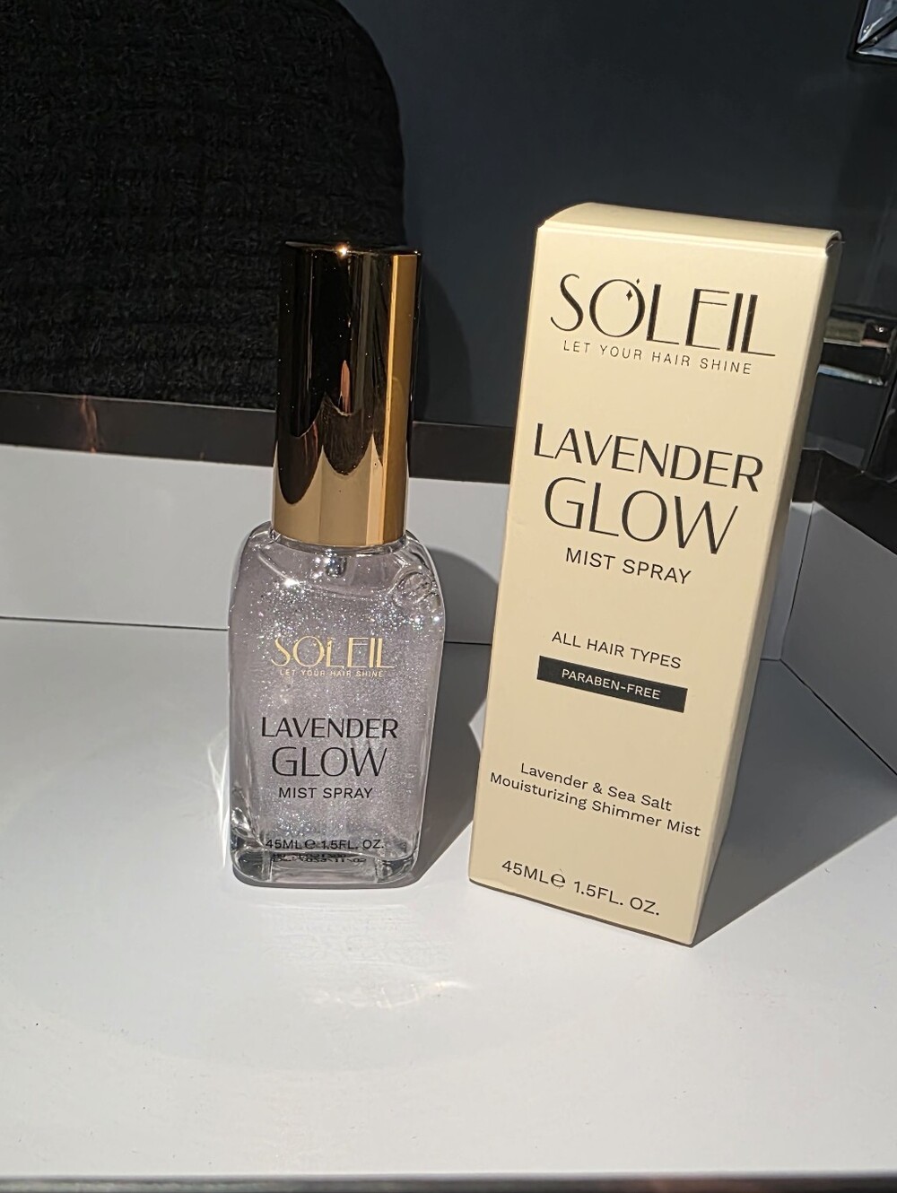 New Soleil Lavender Lightweight shimmer hair mist
